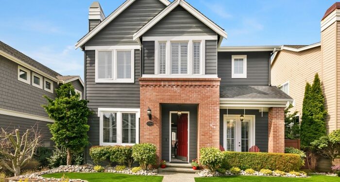 Brick House With Siding